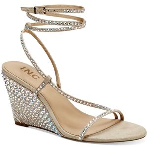 INC Women's Ren Strappy Wedge Sandals,